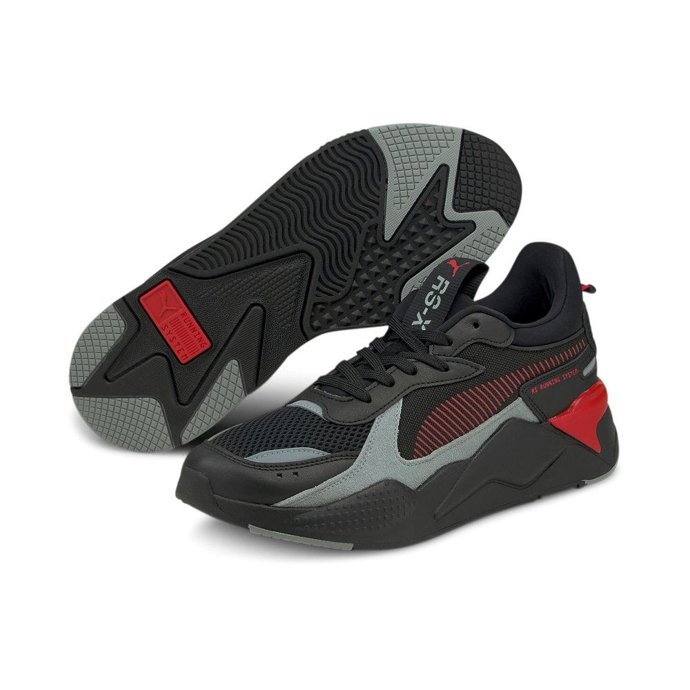 RS-X Reinvention Zwart Grijs Rood - Burned Sports