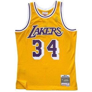 Mitchell & Ness Mitchell & Ness Los Angeles Lakers Shaquille O'Neal Yellow