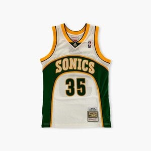 Mitchell & Ness Mitchell & Ness Seattle Supersonics Kevin Durant Jersey White Green