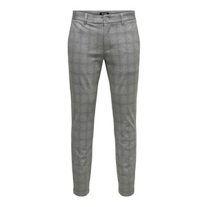 Only & Sons Only & Sons Check Print Pantalon Light gray