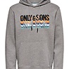 Only & Sons Only & Sons Onsmava Hoodie Grijs Only & Sons Only & Sons Onsmava Hoodie Grijs