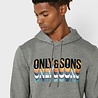 Only & Sons Only & Sons Onsmava Hoodie Grijs Only & Sons Only & Sons Onsmava Hoodie Grijs