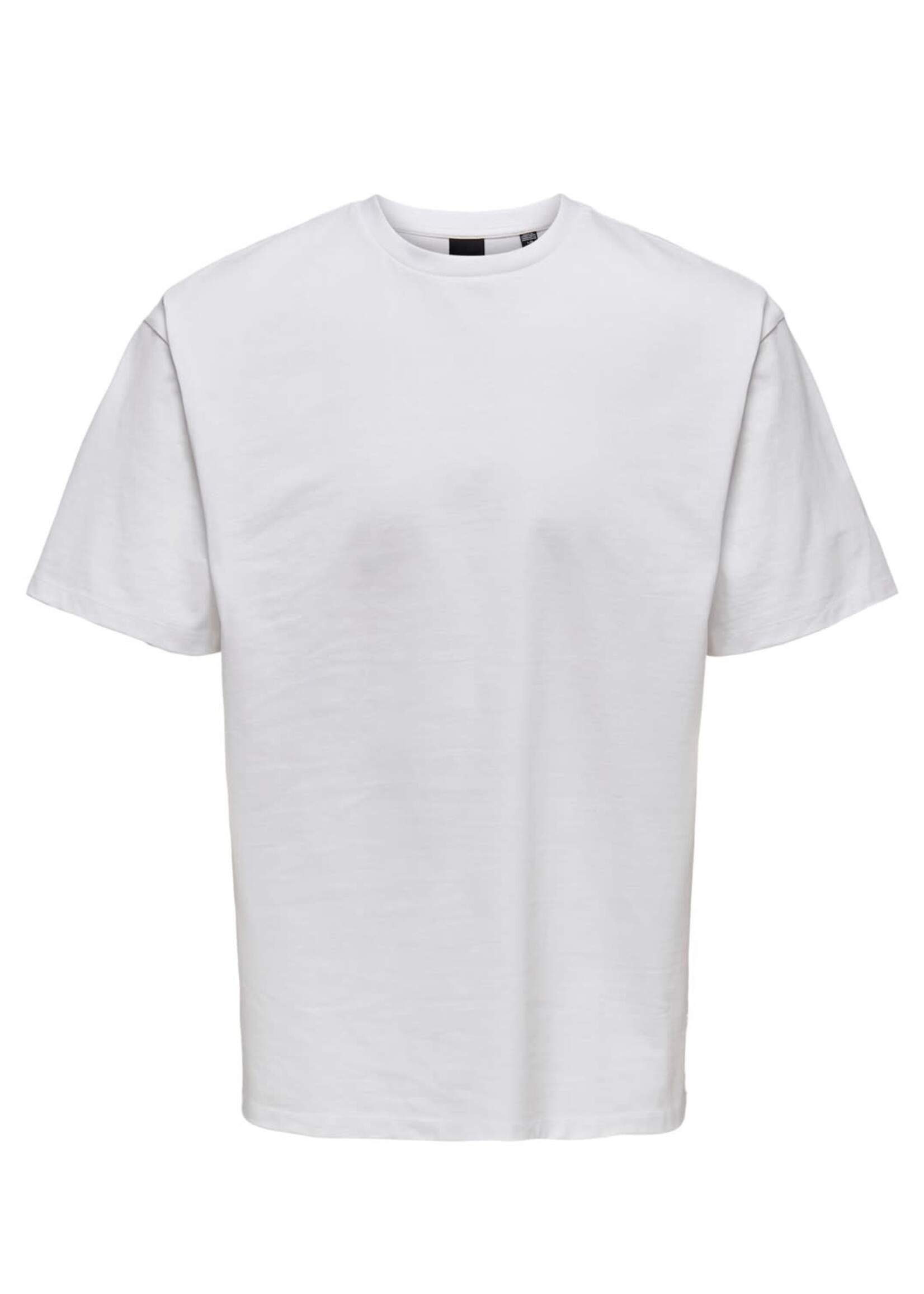 Only & Sons Only & Sons Fred Relaxed Fit T-shirt Wit