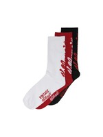 Only & Sons Only & Sons Kellogg's Socks 3 pack Wit Rood Zwart