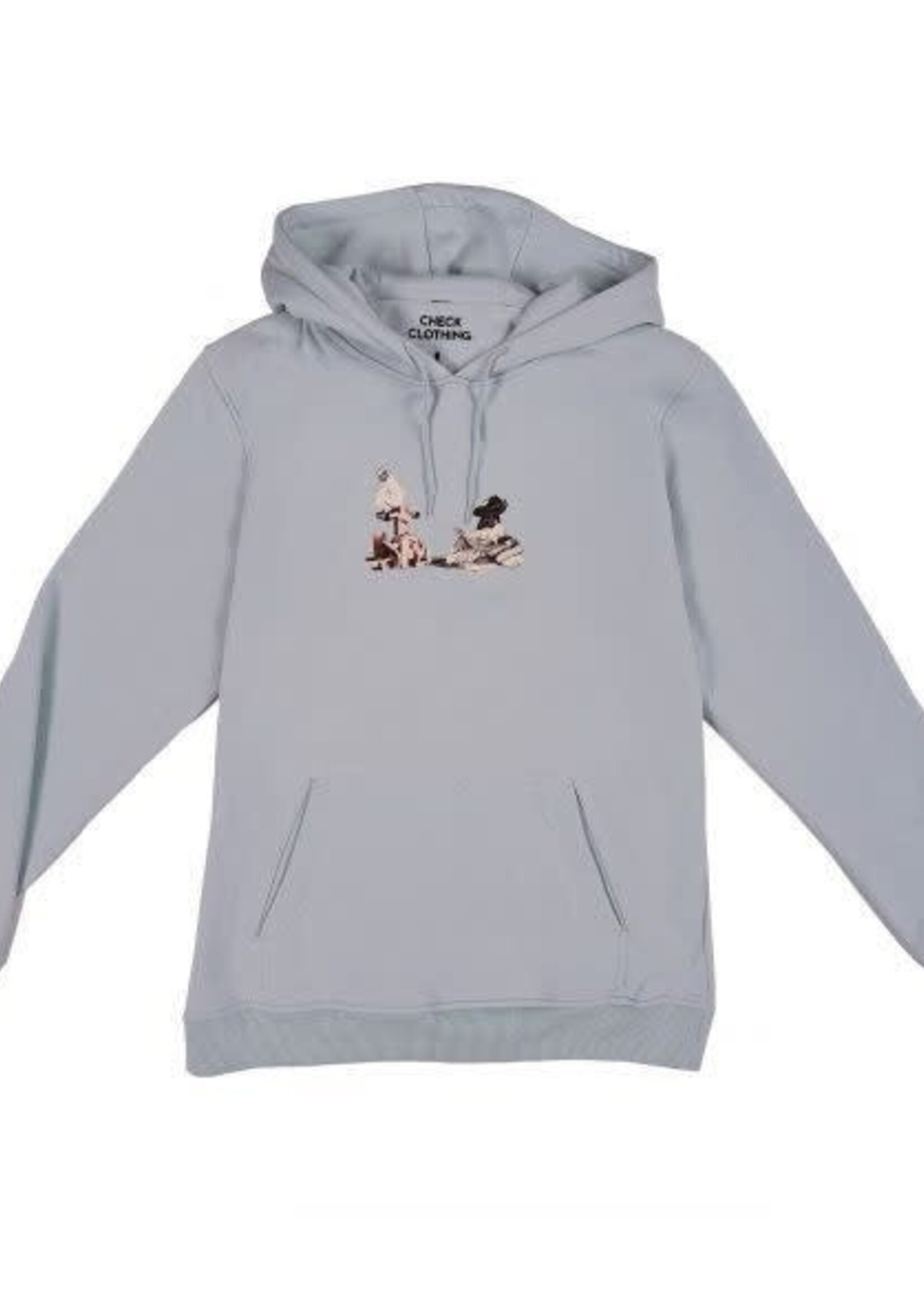 Check Clothing Check Clothing Daily News Hoodie Ocean Blue