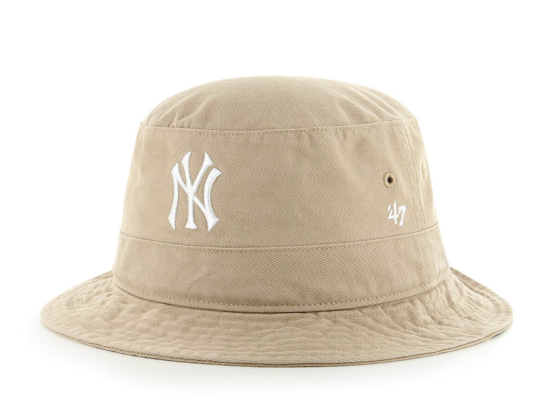 47 Brand MLB New York Yankees Bucket B-BKT17GWF-KHD, Mannen, Beige, Muts, maat: One size