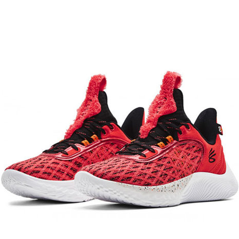 Pre-owned Under Armour Curry Flow 9 Sz 11 Sesame Street Glows In The Dark  now You See Me In Pink