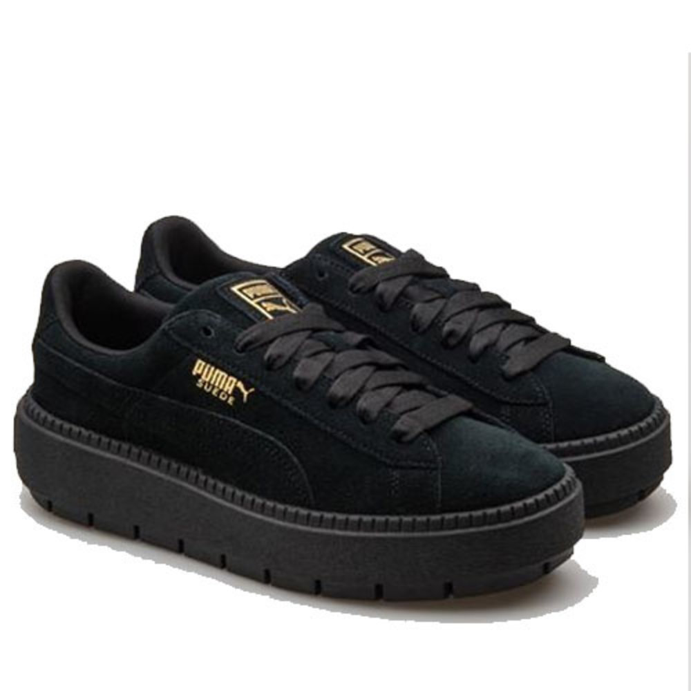 Puma Suede Platform Trace Zwart - Burned Sports