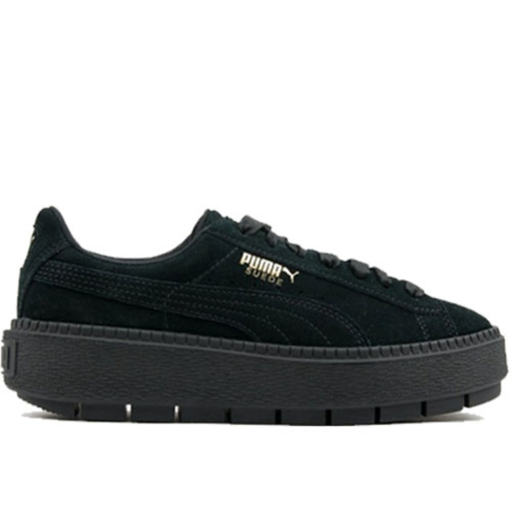 Puma Suede Platform Trace Zwart - Burned Sports