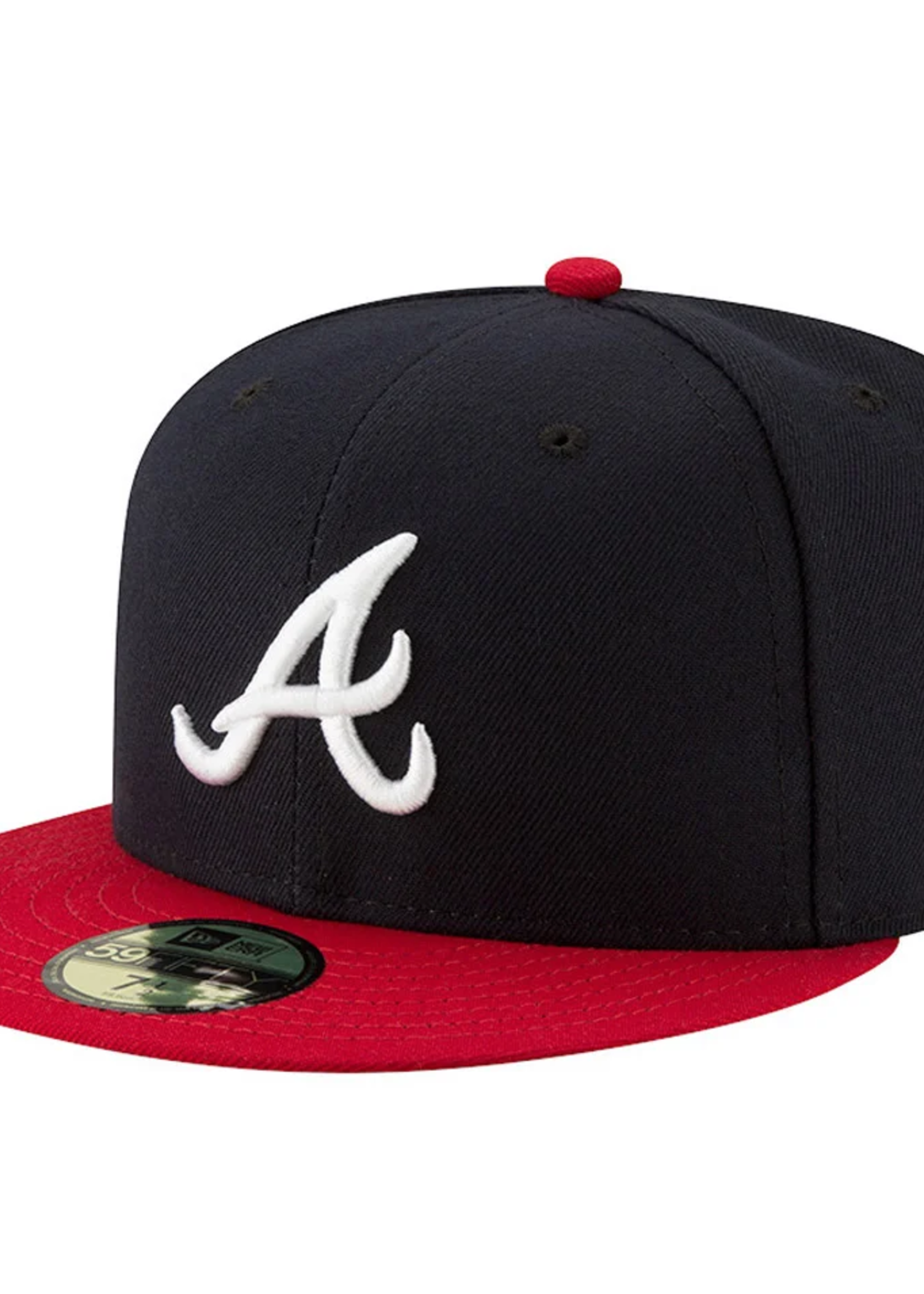 New Era Casquette Atlanta Braves 59Fifty Fitted Bleu Marine Rouge