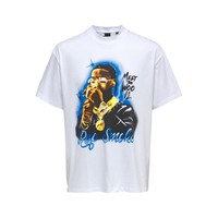 Pop Smoke Relaxed T-shirt Wit