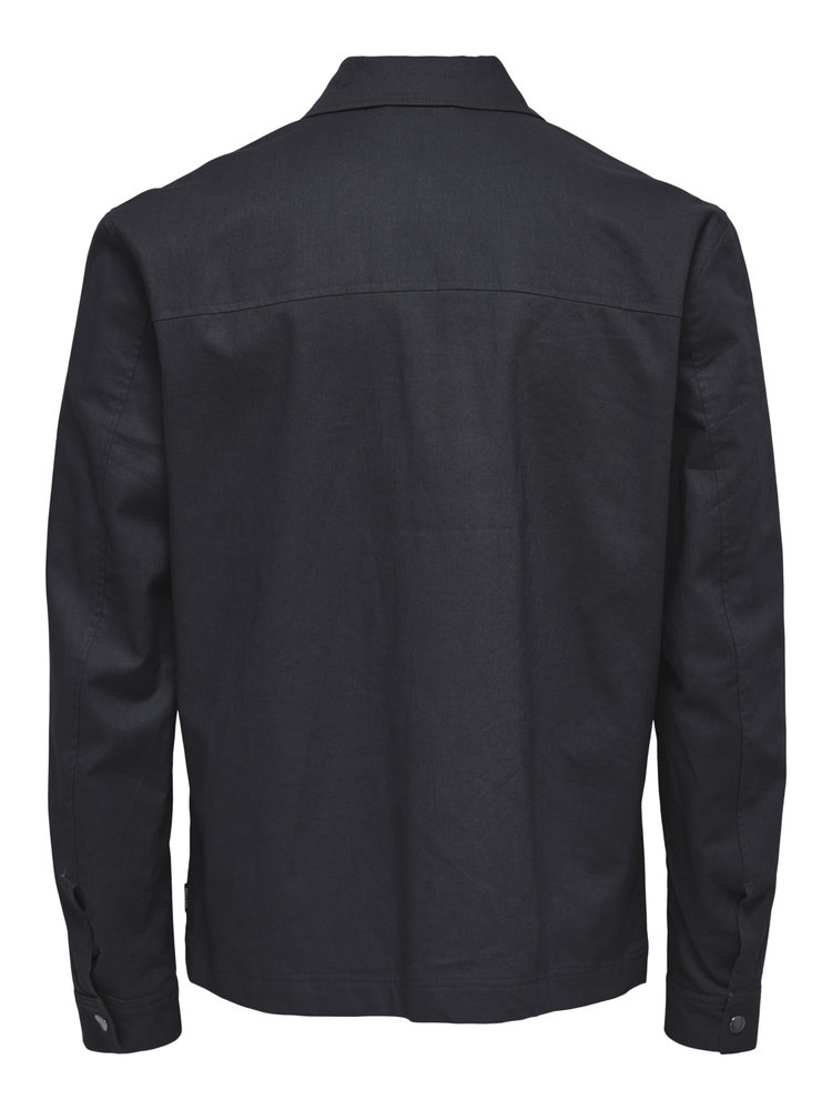 Linen Jacket - Dark Navy