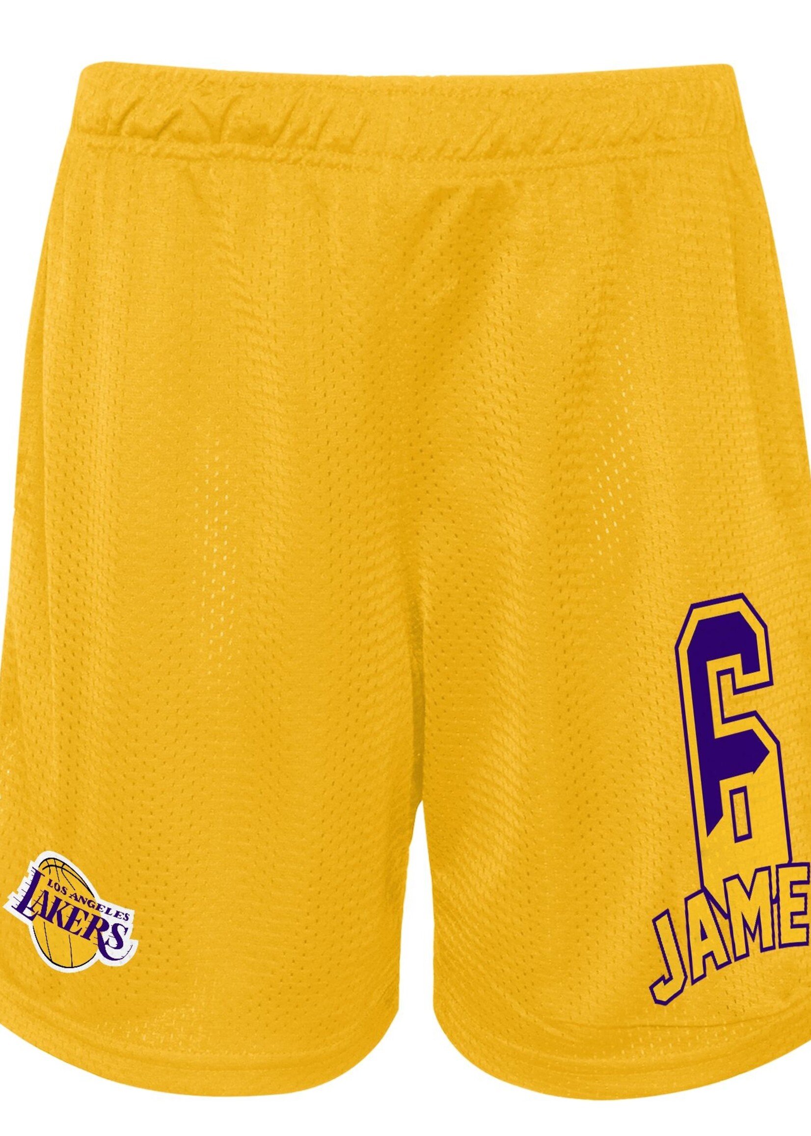 Outerstuff NBA LeBron James Short Jaune 2.0