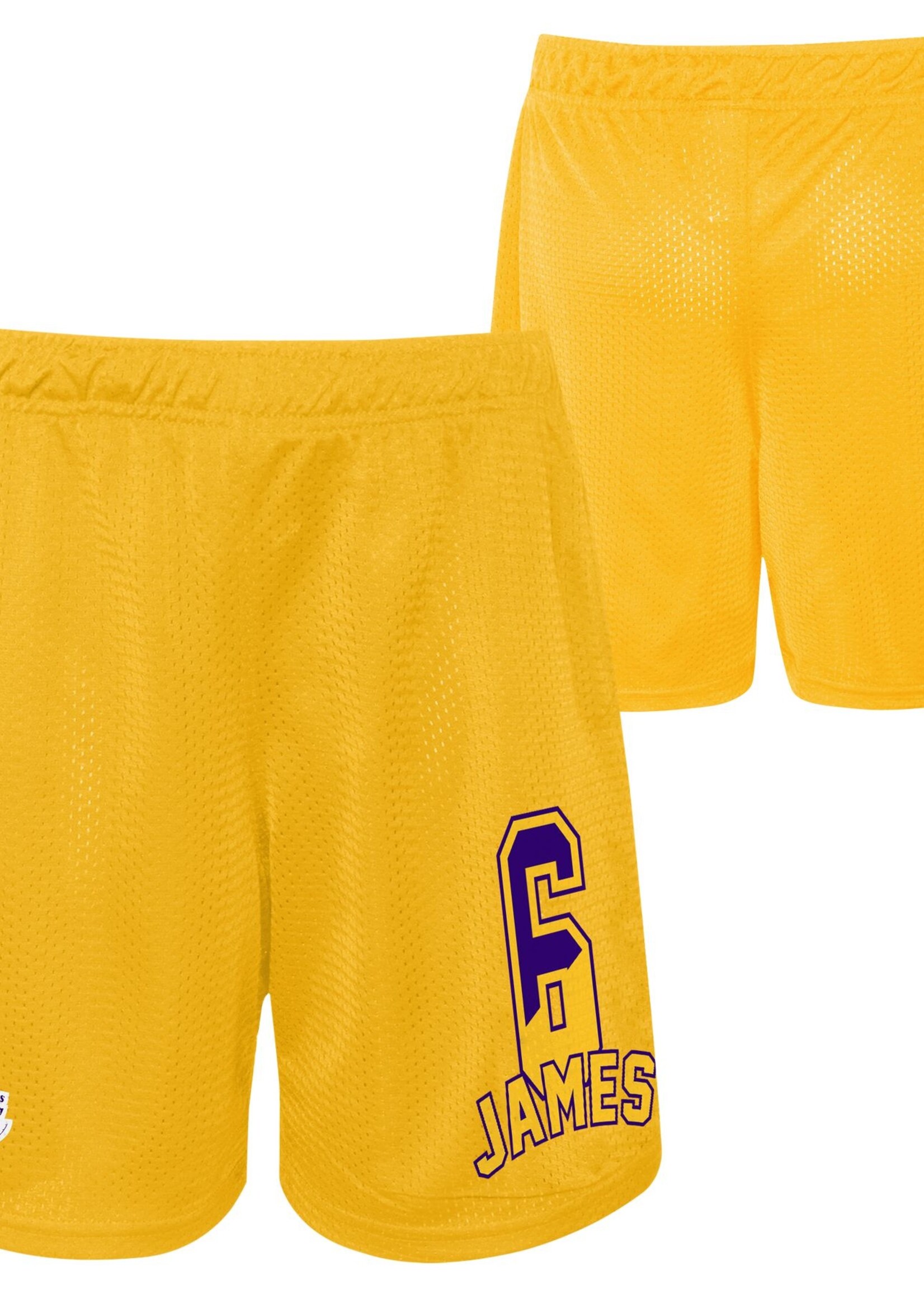 Outerstuff NBA LeBron James Short Jaune 2.0