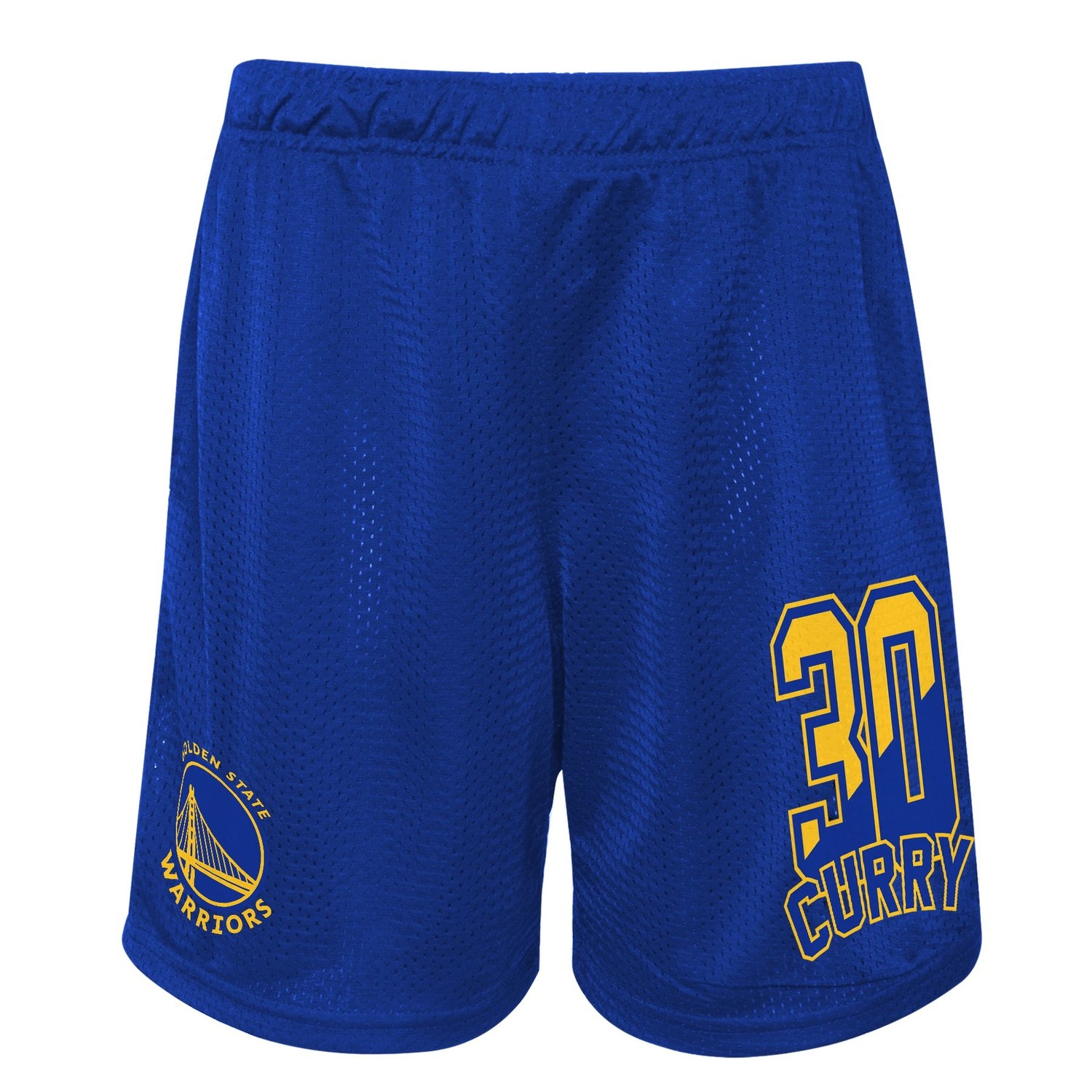 Outerstuff NBA Steph Curry Maillot Bleu (Logo Poitrine) - Burned
