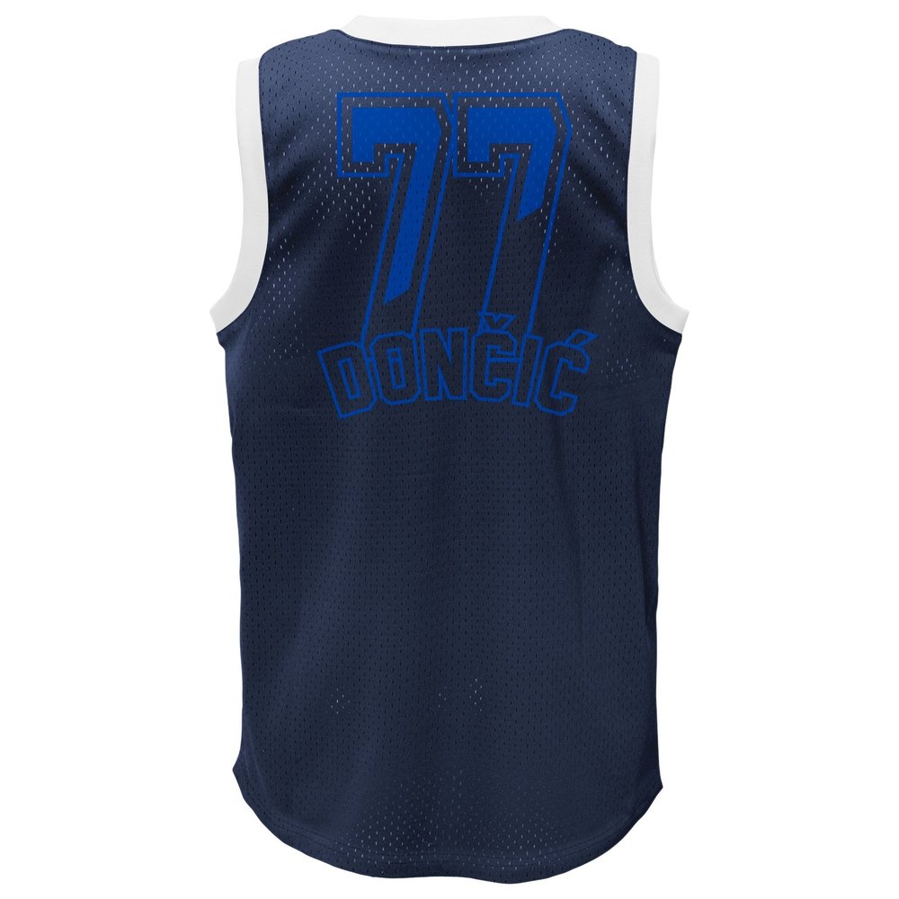 Outerstuff NBA Luka Doncic Jersey Dark Blue Chest Logo Burned