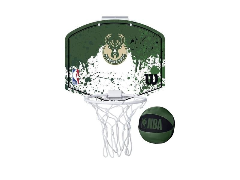 Wilson NBA Team Mini Hoop Bucks - - groen/wit - maat ONE-SIZE