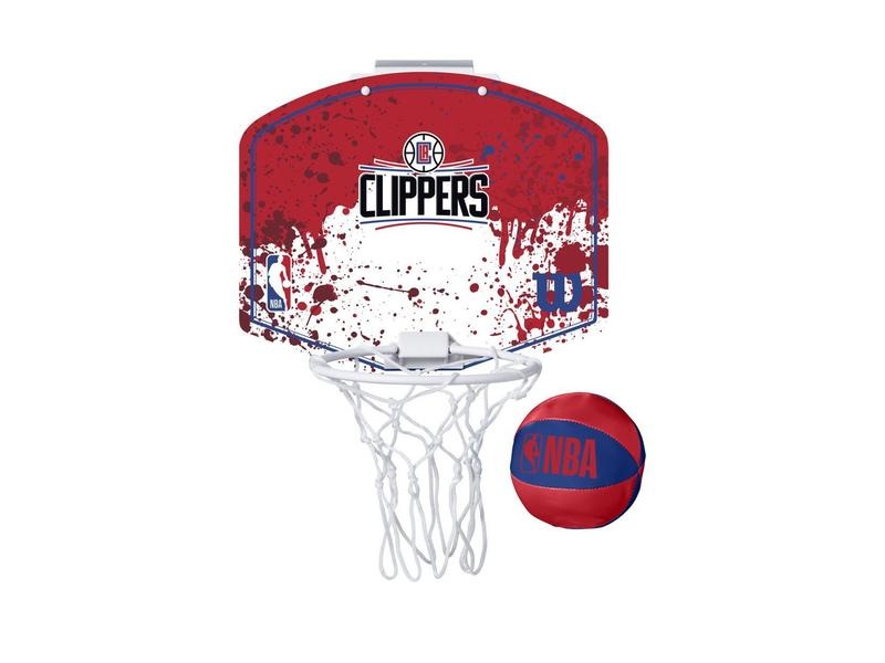 Wilson NBA Team Mini Hoop LA Clippers - - rood - maat ONE-SIZE