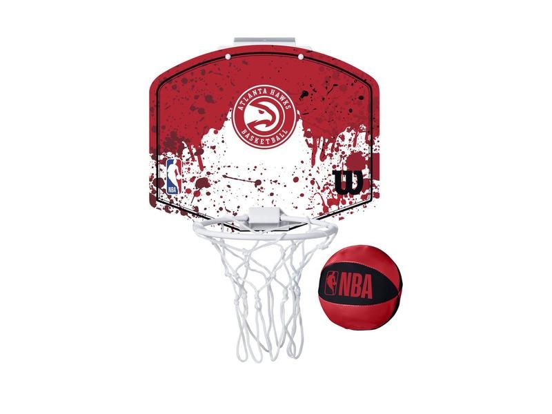 Wilson NBA Team Mini Hoop Atlanta Hawks - - rood - maat ONE-SIZE