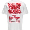Only & Sons Fred The Rolling Stones RLX T-shirt Wit Only & Sons Fred The Rolling Stones RLX T-shirt Wit