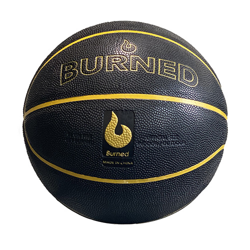 Burned - Basketbal - Zwart Goud - Maat 7 - Indoor en Outdoor