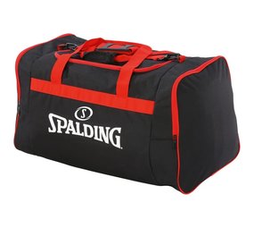 Spalding Team Bag Medium 50L Zwart Rood - Burned Sports