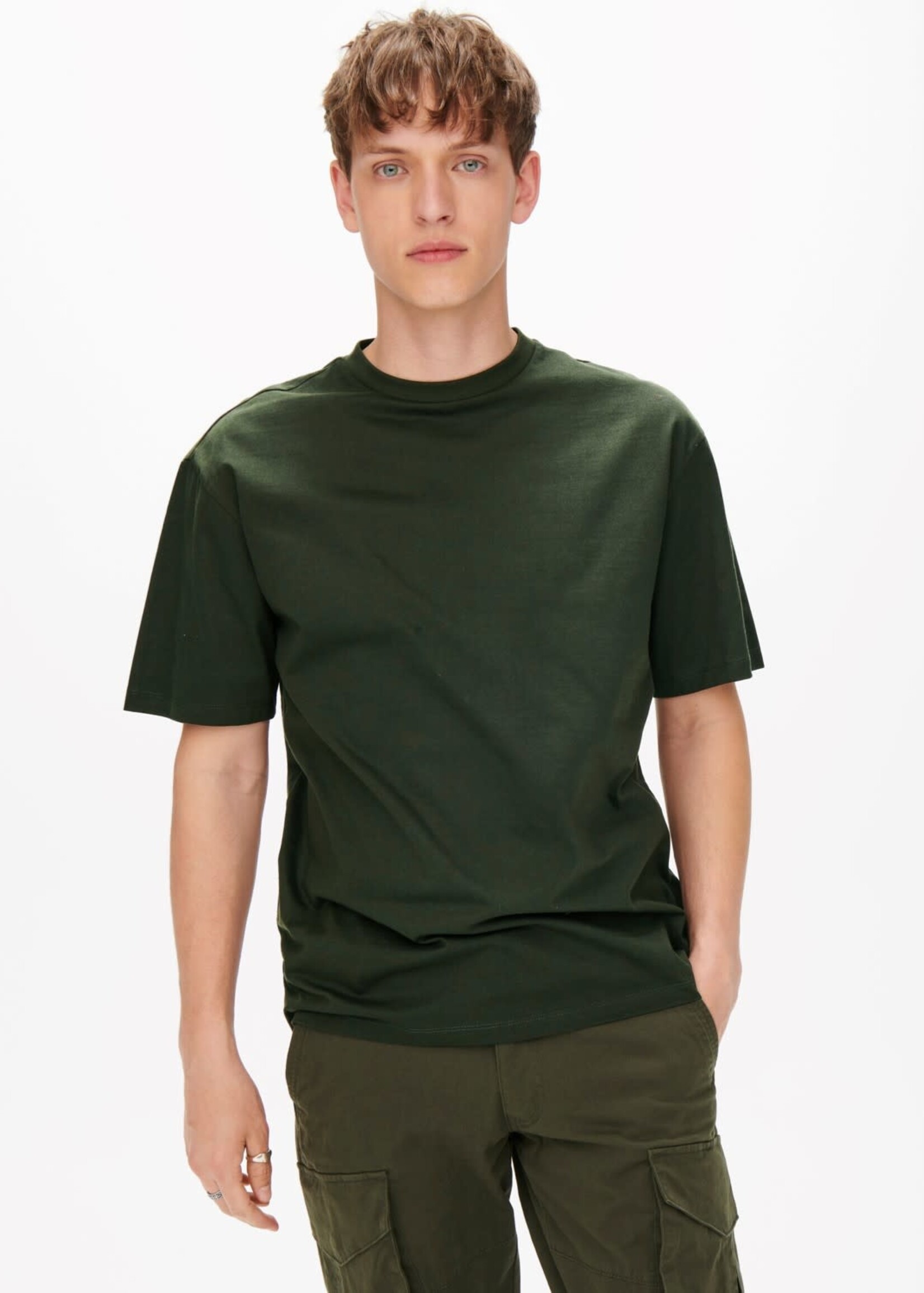 Only & Sons Fred Relaxed T-shirt Green
