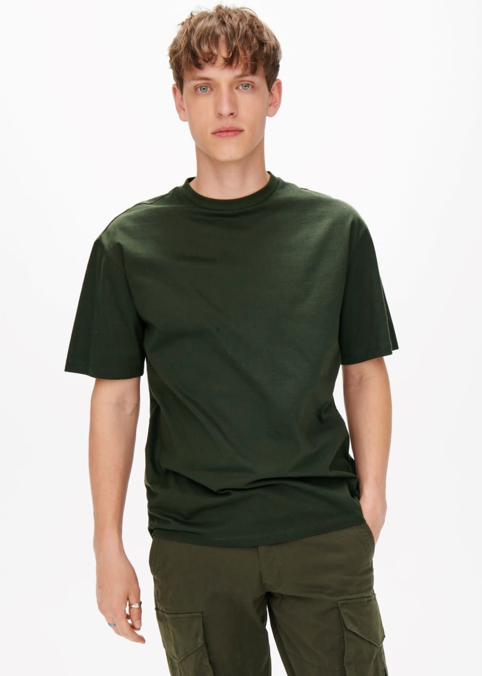 Only & Sons Fred Relaxed T-Shirt Grün
