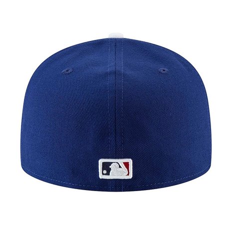 blue baseball fitted cap