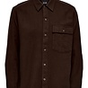 Only & Sons Tom Life Rlx Slub Solid Shirt Shaved Chocolate Only & Sons Tom Life Rlx Slub Solid Shirt Shaved Chocolate
