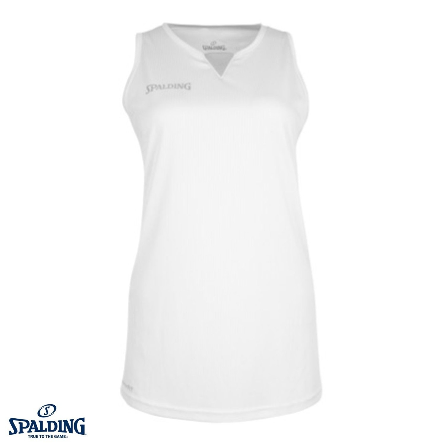 Spalding 4Her III Basketbalshirt Dames - Wit / Zilver | Maat: L