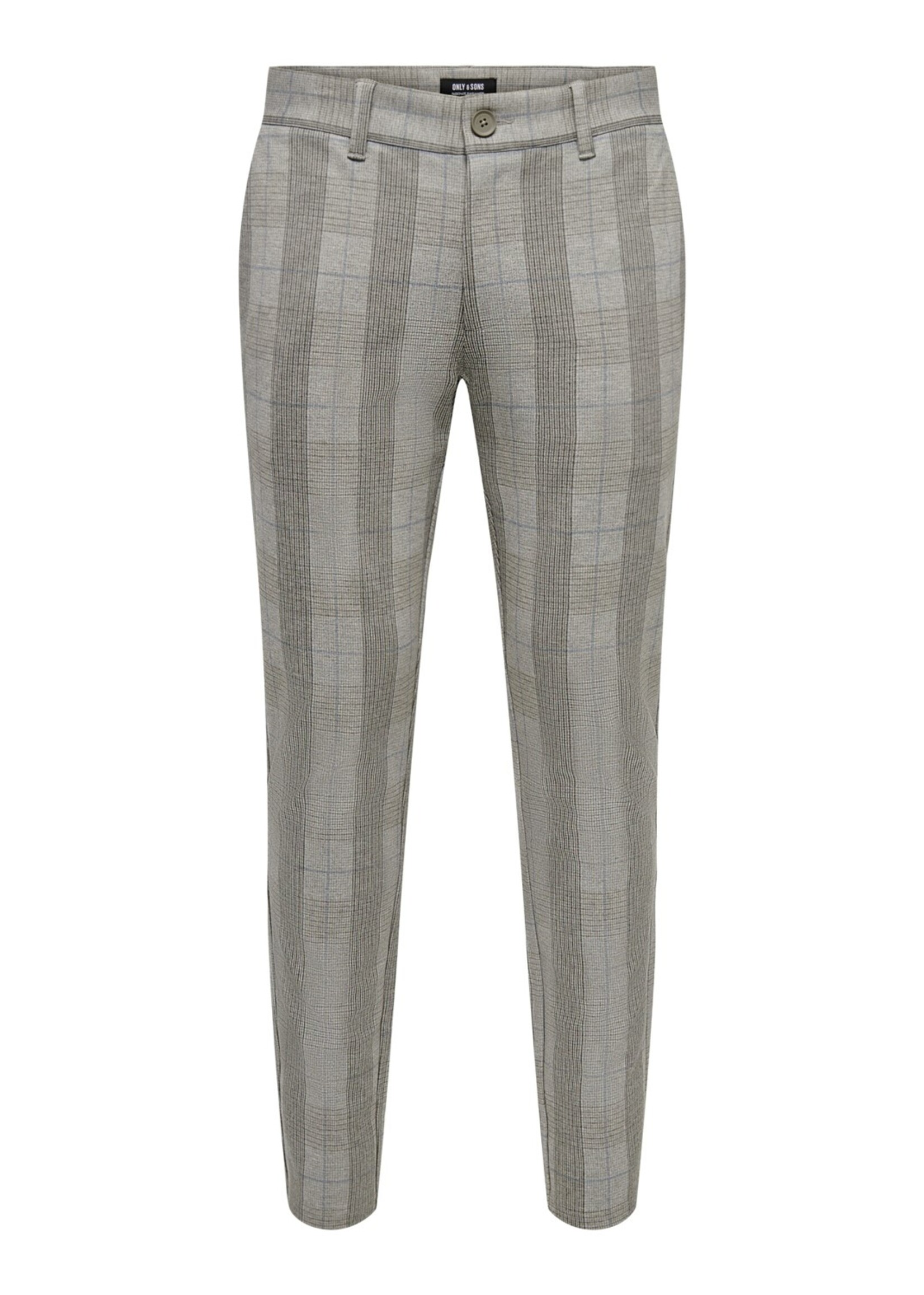 Only & Sons Mark Checker 4963 Pantalon Gris