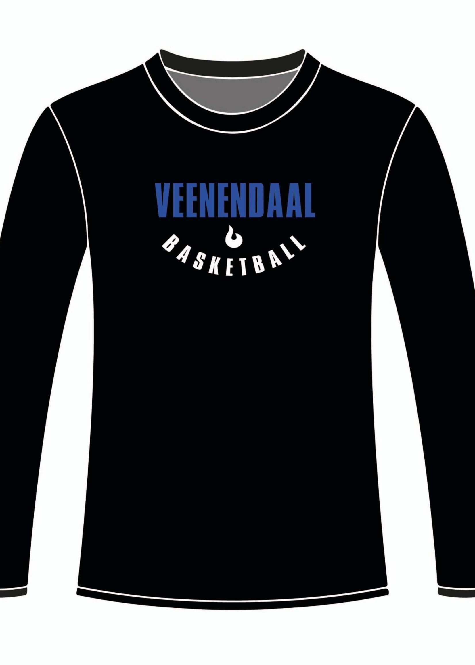 Burned Teamwear VBV Veenendaal Longsleeve Shootingshirt Zwart
