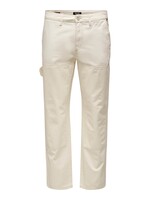 Only & Sons Edge Loose Workwear Pant Ecru