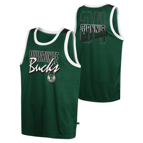 Giannis Antetokounmpo Milwaukee Bucks Green Jersey*