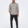 Only & Sons Milo Overshirt Check Lila Crème Only & Sons Milo Overshirt Check Lila Crème
