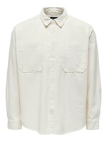Only & Sons Alp Relaxed Washed Corduroy Shirt Cloud Dancer