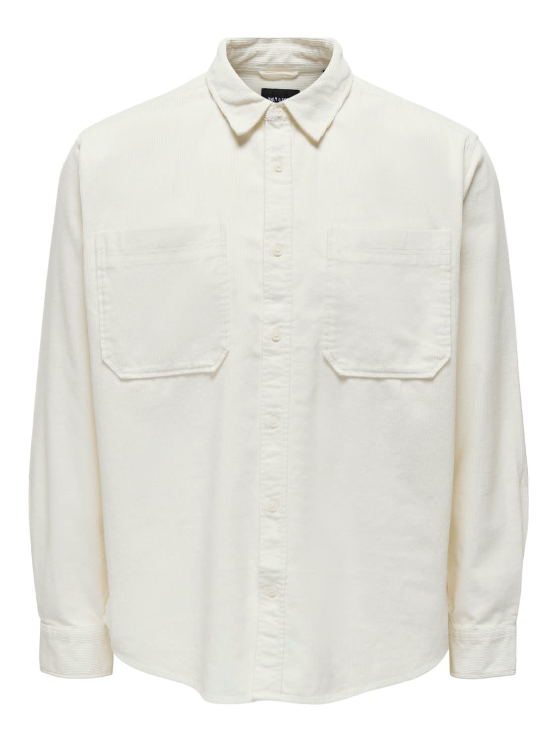 Only & Sons Alp Relaxed Washed Corduroy Shirt Cloud Dancer