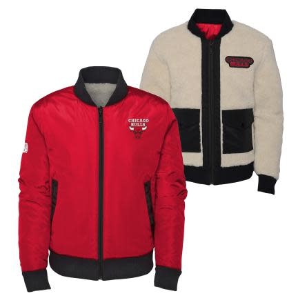 Mitchell & Ness NBA Chicago Bulls Youth Reversible Bomber Rood Wit