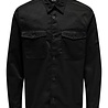 Only & Sons Milo Mercerized Twill Shirt Black Only & Sons Milo Mercerized Twill Shirt Black