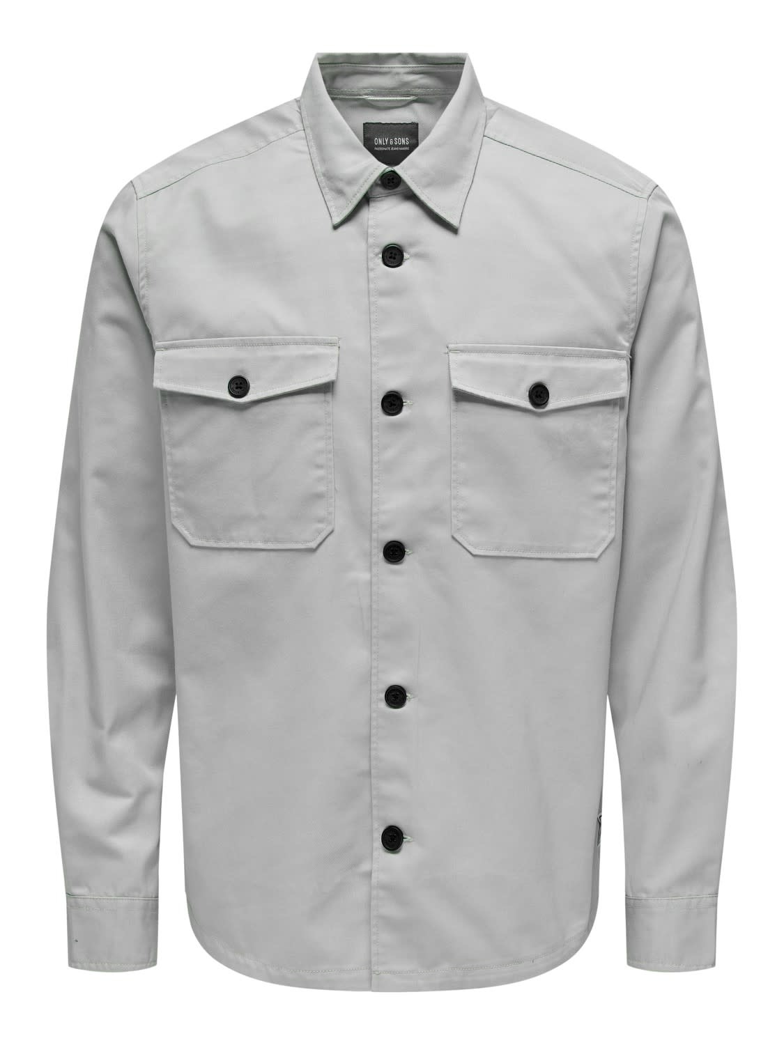 Only & Sons Milo Mercerized Twill Shirt Grey Only & Sons Milo Mercerized Twill Shirt Grey