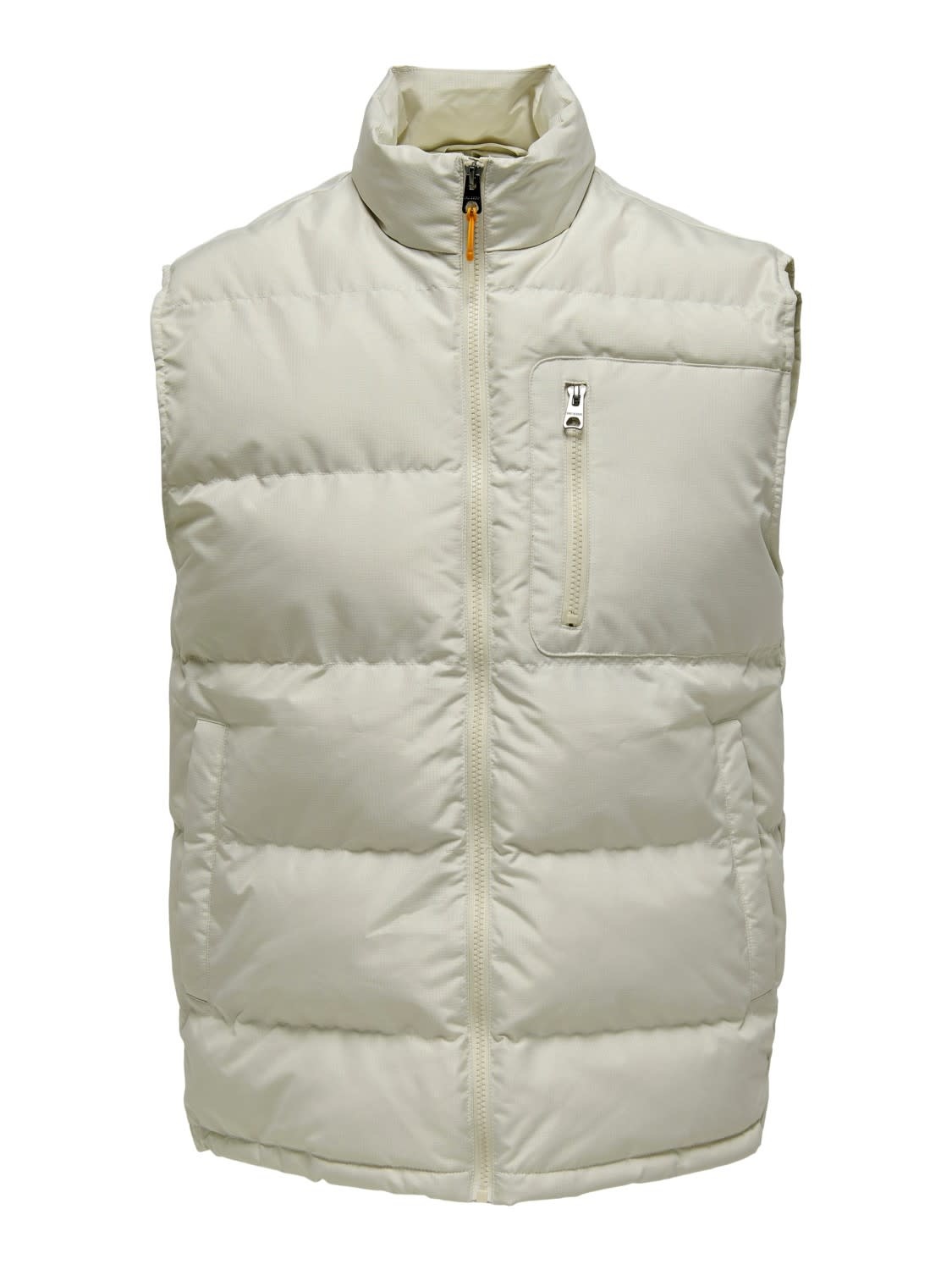 Only & Sons Jake Quilted Bodywarmer Creme