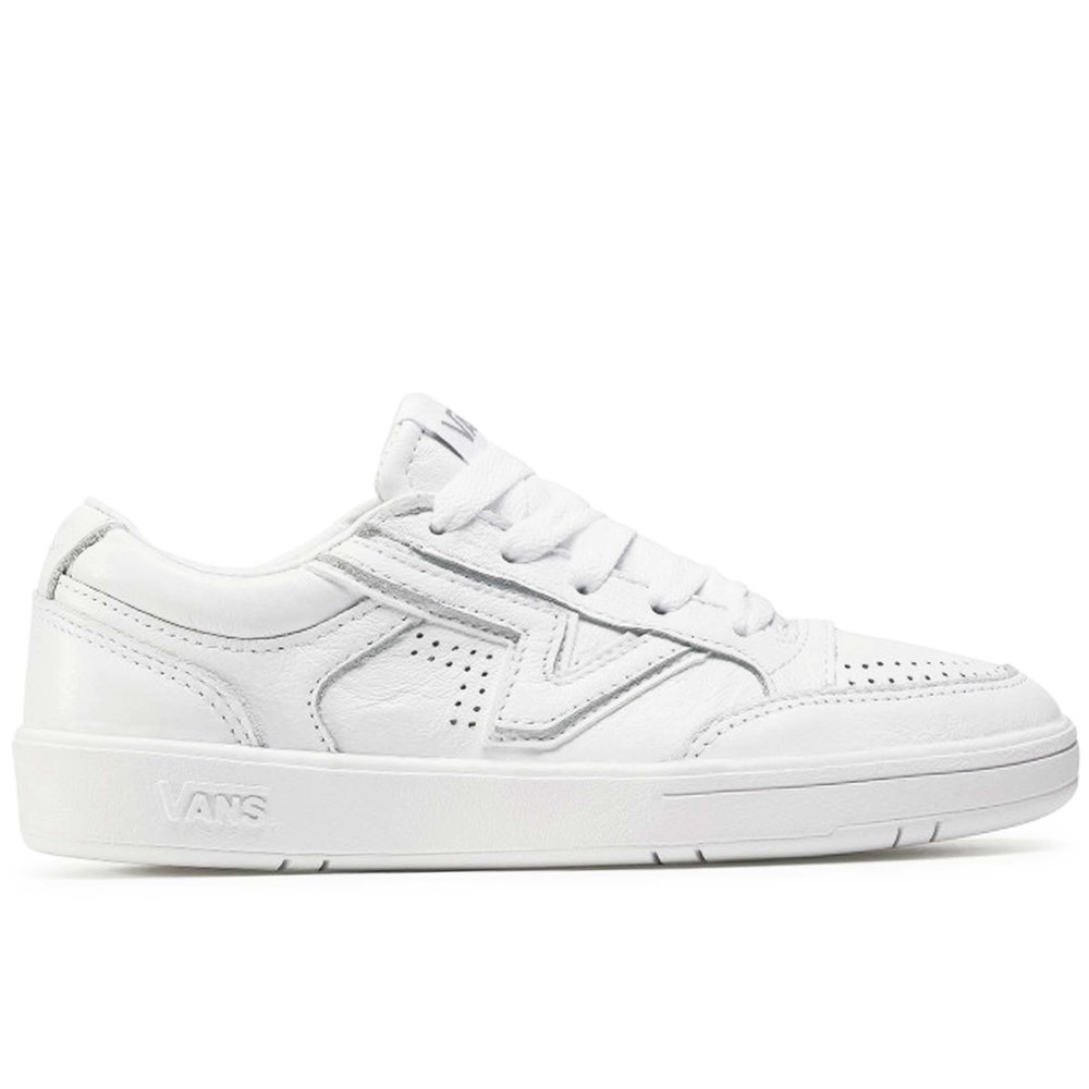 Vans white leather deals