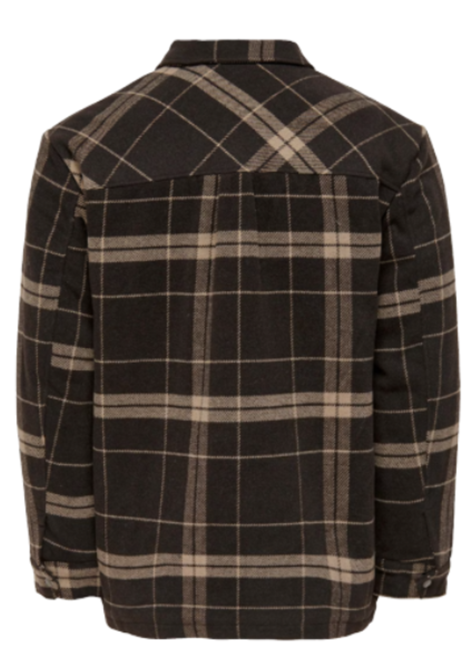Only & Sons Creed Loose Check Wool Jacket Braun