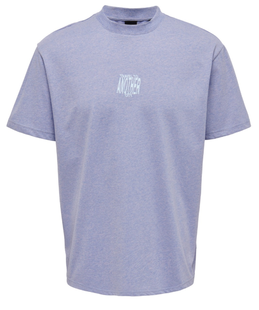 Relaxed Fit Printed T-shirt - Purple/Chicago - Men