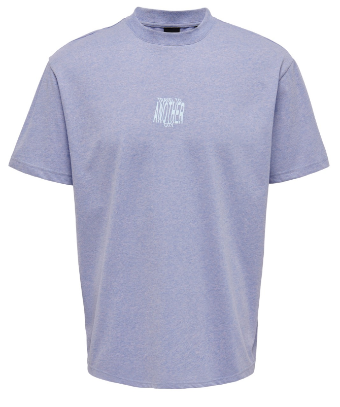 Only & Sons Layne Life Relax Tee Purple Only & Sons Layne Life Relax Tee Purple