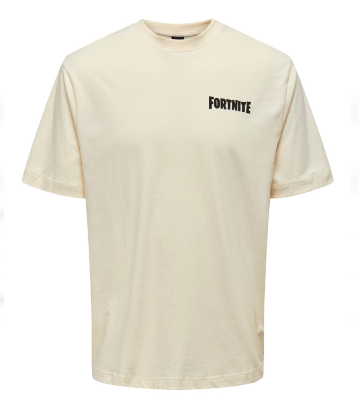 Only & Sons Fortnite Relax Tee Creme