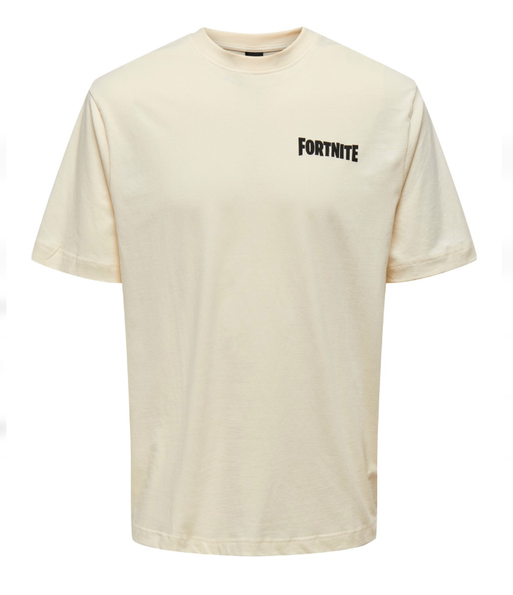 Only & Sons Fortnite Relax Tee Creme Only & Sons Fortnite Relax Tee Creme