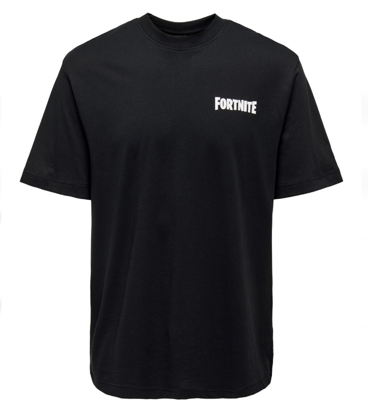 Only & Sons Fortnite Relax T-shirt Zwart