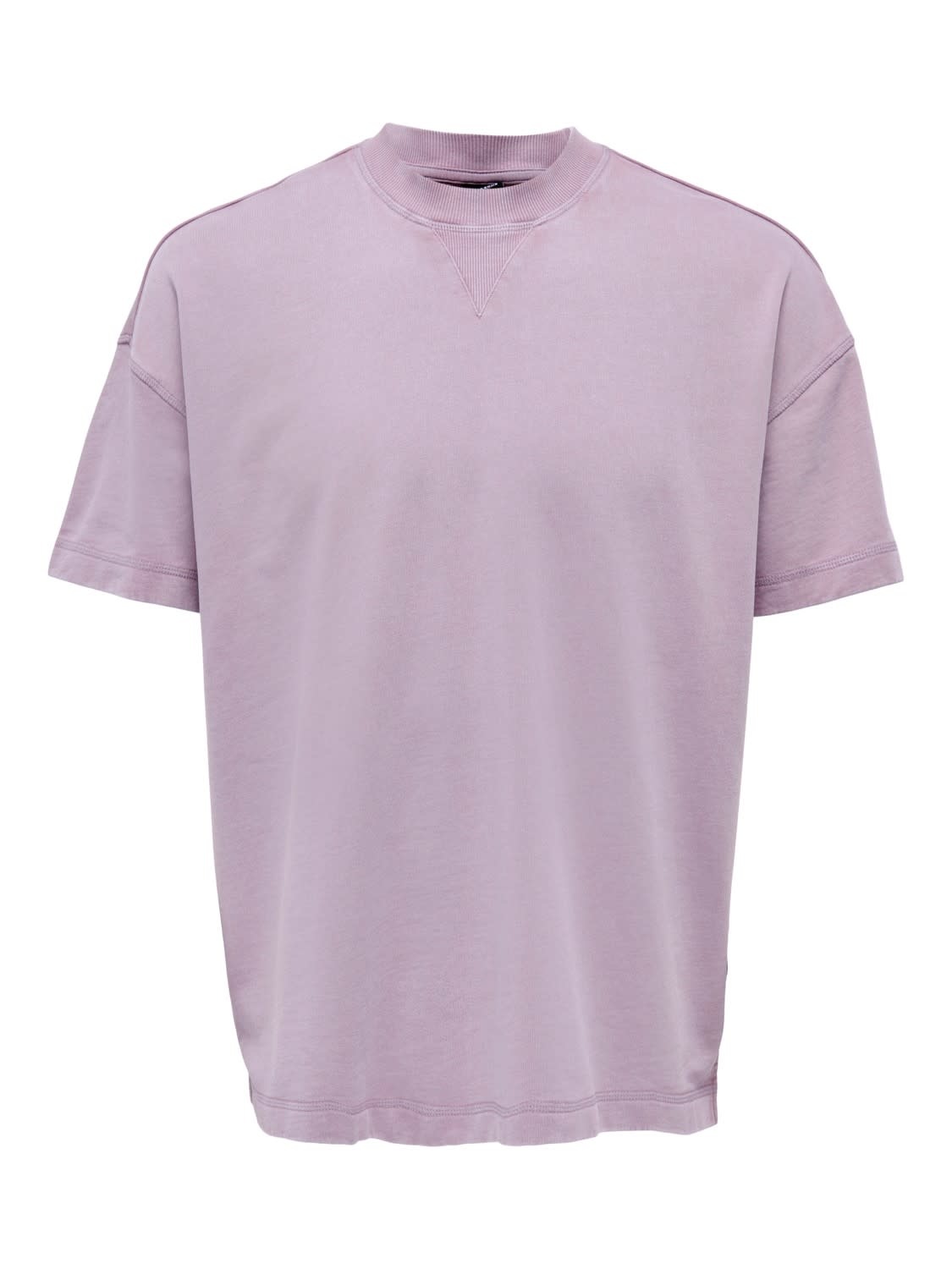 Only & Sons Larry Washed Relaxed Sweat Tee Old Pink Only & Sons Larry Washed Relaxed Sweat Tee Old Pink